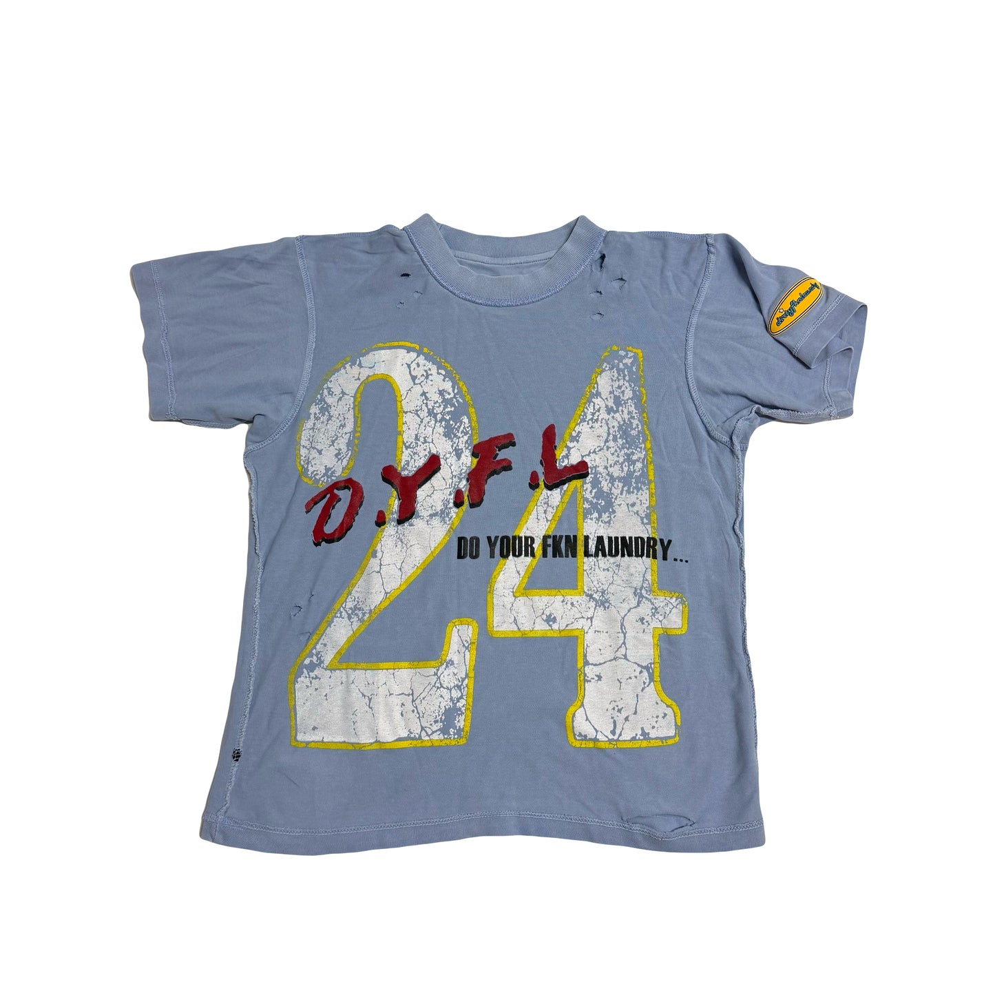 Grape DYFL Distressed Jersey Tee
