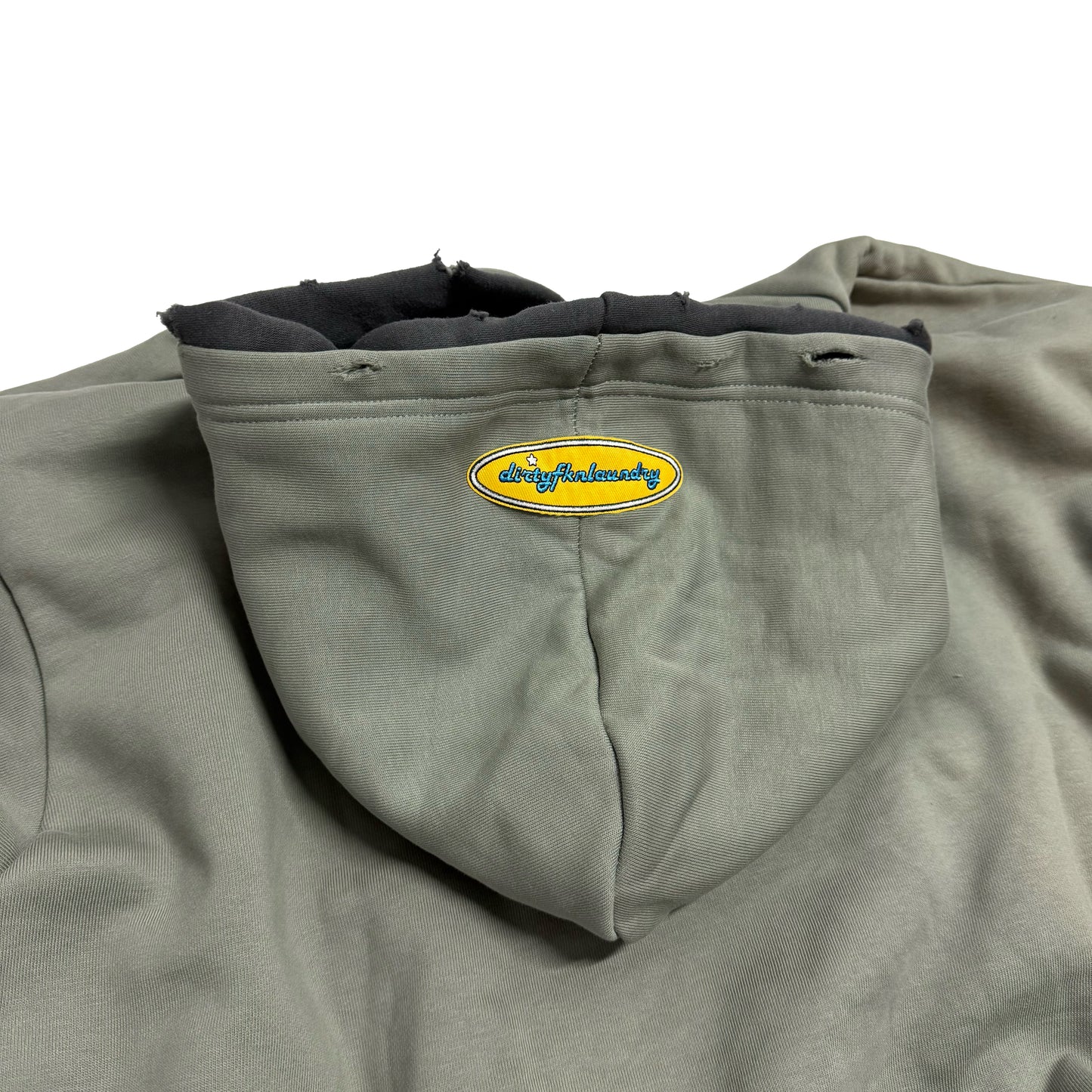 DIRTY Grey Double Layer Hoodie