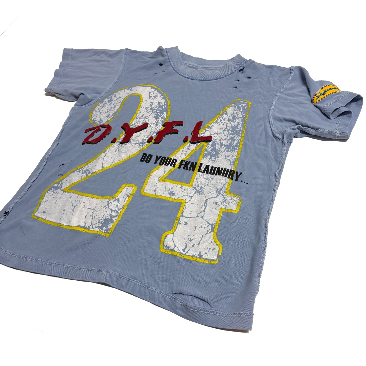Grape DYFL Distressed Jersey Tee