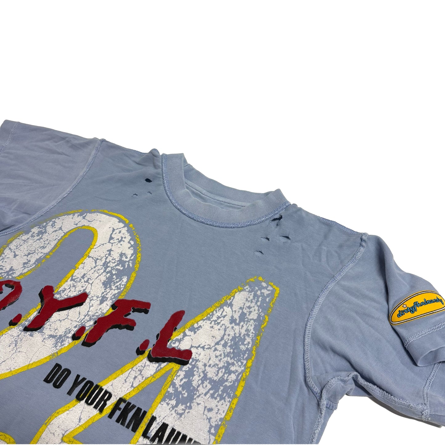 Grape DYFL Distressed Jersey Tee