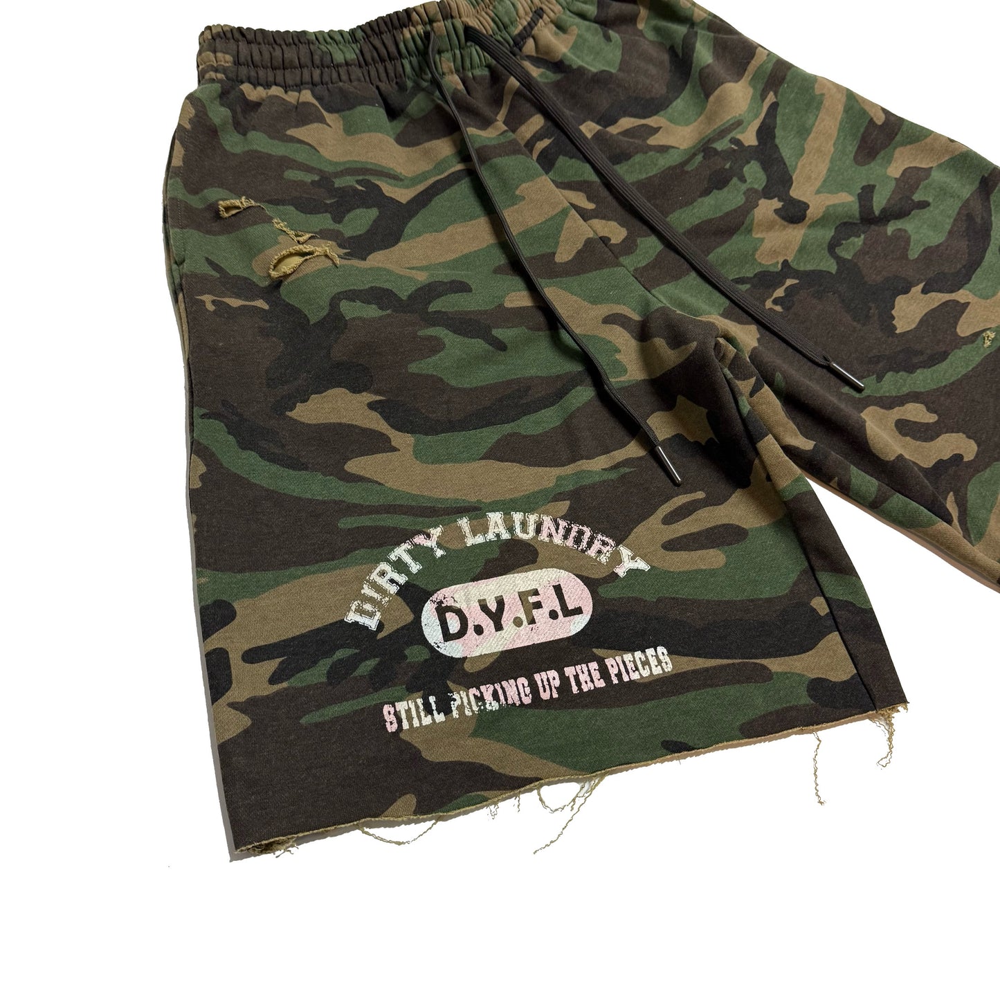 Dirty Camo Sweat Shorts