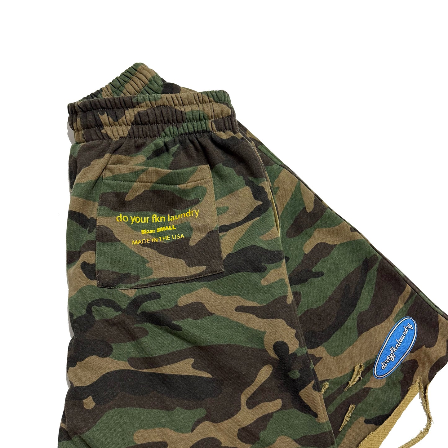 Dirty Camo Sweat Shorts