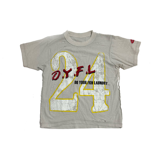 Cement DYFL Distressed Jersey Tee