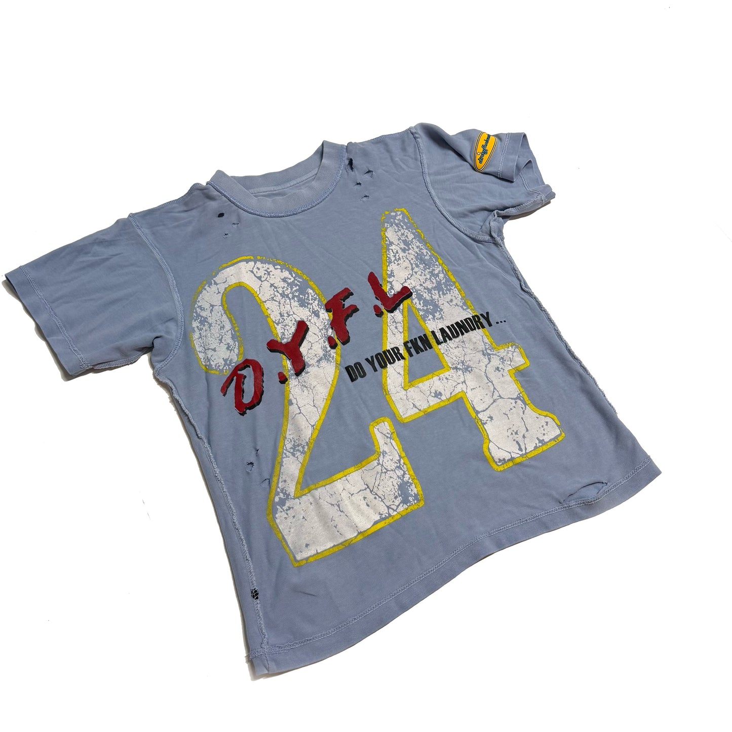 Grape DYFL Distressed Jersey Tee