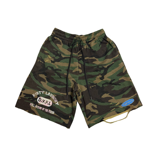 Dirty Camo Sweat Shorts