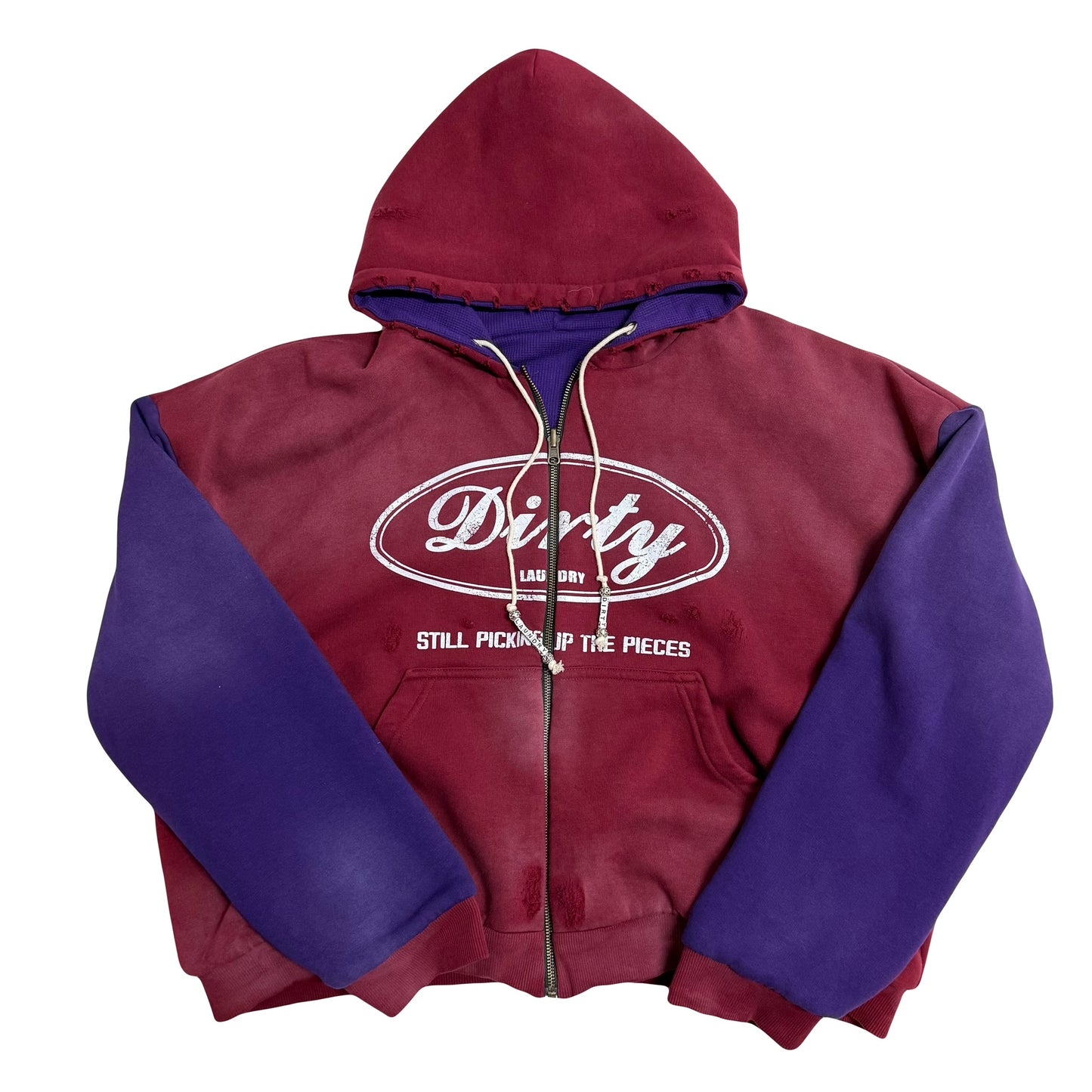 DIRTY Maroon Reversible Zipup
